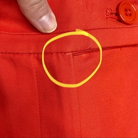 Ann Taylor Factory Orange Colorful Signature Cropped Pants - Picture 10 of 10